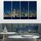 Designart - San Francisco Skyline at Night - Cityscape Canvas Print